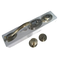 Antique Brass Lock Door Round Knob Handle Entry/Privacy/Passage/Dummy/Deadbolt 5765AB (Front Door Handle Set Keyed Alike)