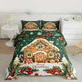 thumbnail image 2 of Castle Fairy Gingerbread Man Candy Cane 2Pcs Bedding Comforter Set for Kids Children Boys Girls,Merry Christmas Twin Comforter Sets,Xmas Festival Theme Breathable Bedding Set,Breathable Home Decor, 2 of 8