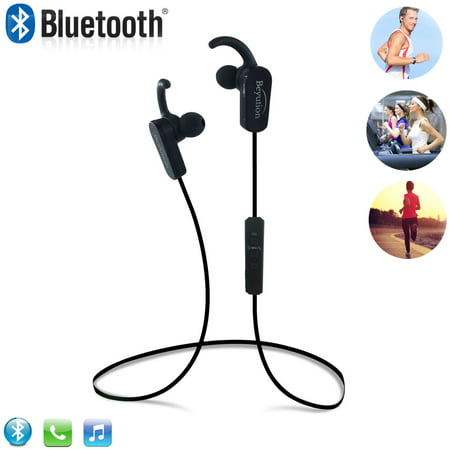 Beyution BT508S Bluetooth V4.1 Sport Headphones, Wireless Earbuds for Running Workout, Noise Cancelling Sweatproof Cordless Headset for Gym Use, Earphones w/Mic, iPhone Android Laptop PC