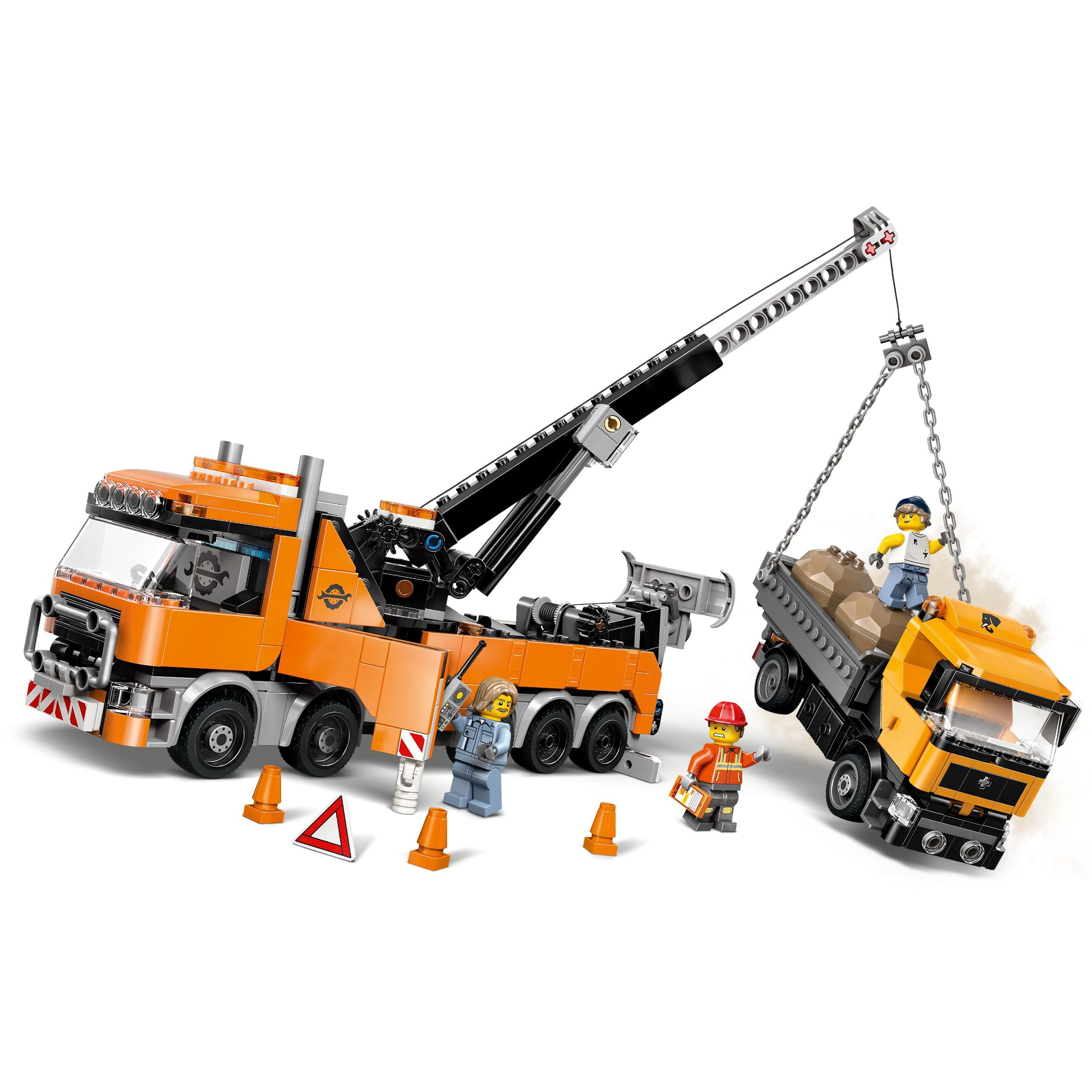 LEGO City Heavy-Duty Recovery Tow Truck with Crane Building Toy - Dump Truck & Tow Truck Toys for Boys & Girls, Ages 8+ - Pretend Play Set for Kids - Gift Idea for Birthdays & Holidays - 60467, LEGO Heavy-Duty Recover 60467