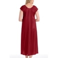thumbnail image 5 of EZI Nightgowns for Women - Soft & Breathable Satin Night Gowns for Adult Women - Medium to Plus Size Womens Sleep Shirts - Long Mid-Length Nightgown, 5 of 9