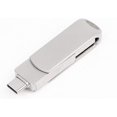 thumbnail image 5 of style1 Unidad flash USB tipo C, unidad flash U USB 3.0 dos en uno (puerto USB+tipo C), unidad flash USB tipo C (64 g) plateada, 5 of 5