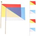 thumbnail image 1 of UPOUART Signal Flag for Decor with Comfortable Grip Handle Assorted Color Wood and Polyester 6pcs, 1 of 8