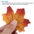 thumbnail image 4 of Uxcell Artificial Leaves Fall Maple Autumn Fake Leaf Decoration, Orange 500 Pack, 4 of 5