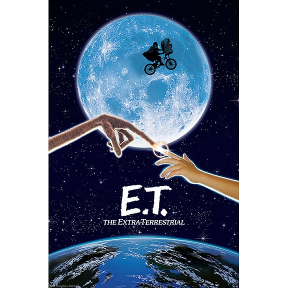 E.T. - Extra Terrestrial - Movie Poster (Regular - Moon & Bike) (Size: 24 x 36")