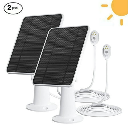 

2Pack Solar Panel Charger for arlo Arlo Ultra/Ultra 2/Pro 3/Pro 4/Pro 3 Floodlight Security Camera 5V 4W Solar Panels Charging IP65 Weatherproof with 9.8ft Charging Cable Adjustable Wall Mount