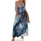 thumbnail image 1 of Vestido de fiesta elegante de lujo para mujer, sin mangas, con pintura abstracta de tinta con alcohol y rubor y oscuridad, 1 of 7