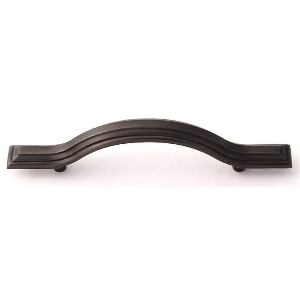 Geometric 3 1/2" Center Arch Pull, Satin Nickel