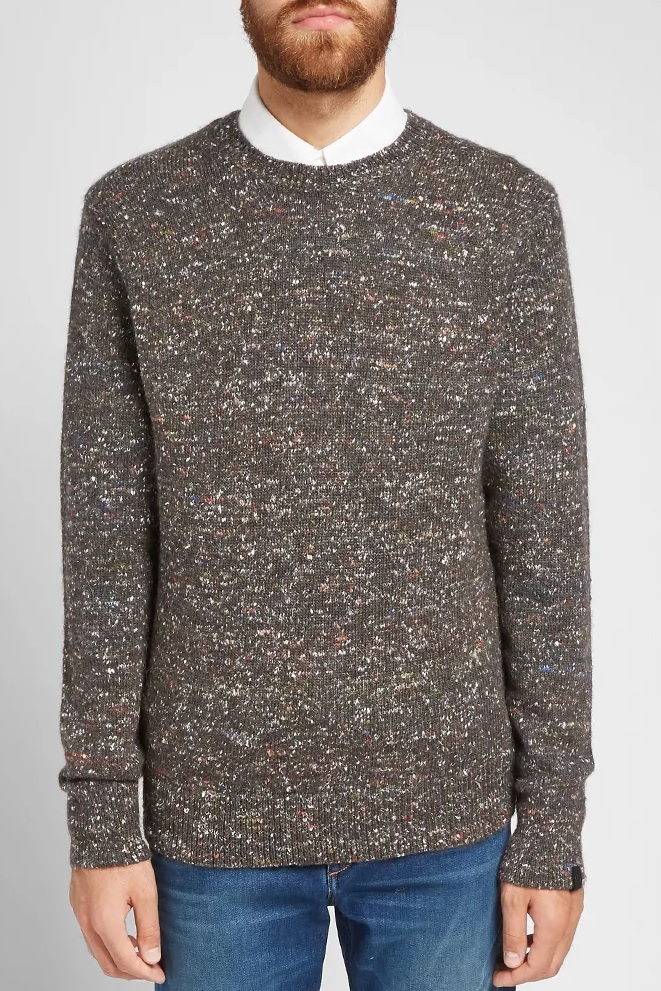 Rag \u0026 Bone GREY Theon Crew Knit Sweater 