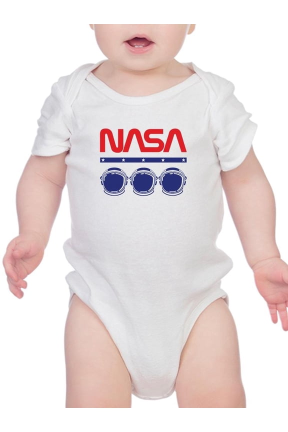 Space Helmets Banner Bodysuit Infant -NASA Designs, Newborn