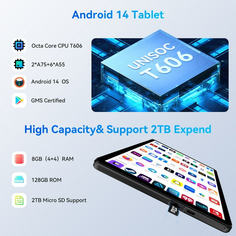 HEADWOLF 2024 Android 14 タブレット 10インチ Amazon.co.jp: タブレット 10インチ 2024初登場 - Android 14