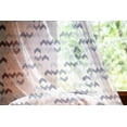 thumbnail image 2 of Navy Tulle Curtains with Rod Pocket, Abstract Ikat Primitive Ethnic Chevron Zigzag Folk Traditional Image, Sheer Drape for Wedding Party 2 Panels, 7 Sizes, Slate Blue Purple White, by Ambesonne, 2 of 3