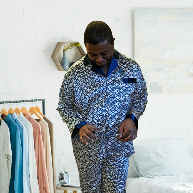 Music Notes Mens Pajamas Set, Pajamas Set Long Sleeve Sleepwear for  Women,Men