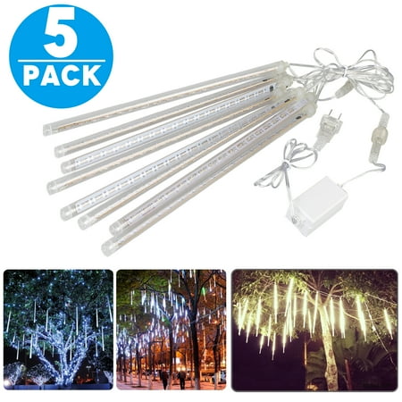 Rivendell 8 Light - 5-Packs 30cm 144 LED Lights 8 Tubes Meteor Shower Rain Snowfall Tree Garden Outdoor AL04
