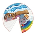 thumbnail image 2 of KLL Rainbow Animals on Noah's Ark Christmas Tree Skirt 36" ,Party Decorations Farmhouse for Christmas Decorations Holiday Party, 2 of 6