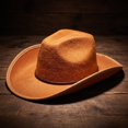 thumbnail image 3 of Halloween Classic Western Wide Brim Felt Cowboy Hat, Halloween Costume Accessory, Versatile Headwear for Western Themed Party, Role Play and Festive Gathering Light Brown, 3 of 8