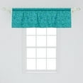 thumbnail image 2 of Ambesonne Teal Window Valance, Triangles Squares Modern, 54" X 18", Turquoise Aqua, 2 of 3
