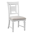 thumbnail image 2 of Pemberly Row Eggshell White Wood Coastal Style Dining Chair - Set of 2, 2 of 7
