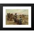 thumbnail image 2 of Léon Augustin Lhermitte 14x11 Black Modern Framed Museum Art Print Titled - The Harvesters (1888), 2 of 5