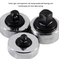 thumbnail image 3 of Mistaha 3-Piece Mini Ratchet Socket Wrench Set with Chrome Plated Iron Shell, Knurled Handle, and Compact Design - 1/4", 3/8", 1/2" Drive Ratchets - Durable Carbon Steel Material - Ideal for, 3 of 5
