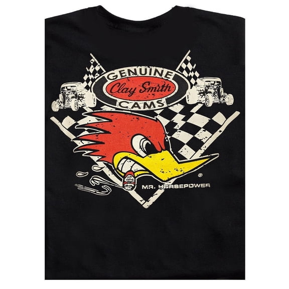 Men's Mr. Horsepower Clay Smith Vintage Cross Flags Black T-Shirt M98 Small-3XL