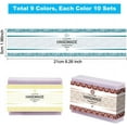 thumbnail image 5 of 90PCS Wrap Paper Tape Vintage Band Label Wrapper Sleeves Covers Vertical Tags for Handmade Soap Lotion Bars Bath Wrapping 8.5x1.9 inch, 5 of 9