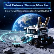 Lunar Rover Building Blocks Set , STEM Space Toys to Assemble a Big Lunar Rove(626PCS)