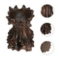 thumbnail image 6 of SWETRACE 1Pcs Display Stands for Spheres Wood Carving Base Round Top Crystal Ball Stand, 6 of 8