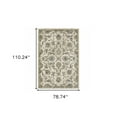 thumbnail image 4 of HomeRoots 6' X 9' Beige Gold Blue And Grey Oriental Power Loom Stain Resistant Area Rug, 4 of 10