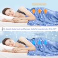 thumbnail image 6 of Elegear Cooling Blanket, Twin Size Q-Max>0.5 Japanese Arc-Chill Summer Blankets for Hot Sleepers, Double Sided Cold Blankets - Blue, 6 of 8
