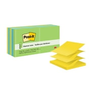 Post-it Dispenser Pop-up Notes, 3 in x 3 in, Floral Fantasy, 12 Pads