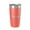 Coral, variant on Roanoke Rapids Lake Map Tumbler Travel Mug Insulated Laser Engraved Coffee Cup North Carolina 20 oz White