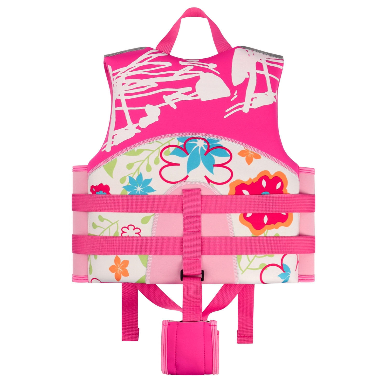 Gogokids Kids Swim Vest Flotation Life Jacket Bouyancy Swimwear with Adjustable Harness,30-50 lbs Pink