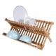 thumbnail image 1 of Plato de Fregadero Plegable de bambú de Doble Nivel Rack Organizador de Cocina, Estantes de Drenaje para Platos y Tazones Ventilación con Diseño Portátil y, 1 of 6