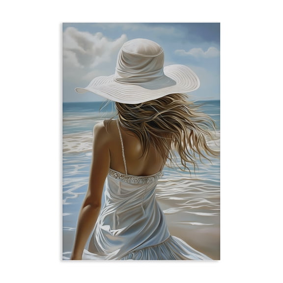 Stupell Industries Seaside Breeze & Flowing Dress Canvas Wall Art, design by Imagine It Images