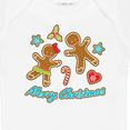 thumbnail image 4 of Inktastic Merry Christmas with gingerbread cookies Boys or Girls Baby Bodysuit, 4 of 5