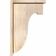 thumbnail image 3 of 5 1/2"W x 14"D x 22"H Del Monte Smooth Corbel w/Backplate, Douglas Fir, 3 of 9