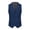 Blue, variant on Men's Vintage Tweed Vest V-Neck Sleeveless Business Single Breasted Suit Vest Slim Fit Formal Waistcoat for Wedding Party S-XXL Khaki XXL
