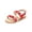 AA306-Red, variant on Girls Sandals Toddler Summer Dress Shoes Gladiator Beach Flat Sandals(AA306 White/10M)