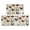 Rooster and Floral Mint Pattern, variant on Rooster and Foliage White Pattern Anti Fatigue Kitchen Rugs Set Of 2, Non Slip Washable Decorative Floor Mats for Kitchen Sink Laundry, 17"x30" and 17"x47"