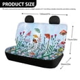 thumbnail image 4 of Psesaysky Wildflower Moth Mushroom Rear Bench Seat Covers for Cars, 2 Piece Soft Non Slip Car Seat Covers Easy to Install Durable Protection for Trucks Vans, 4 of 4