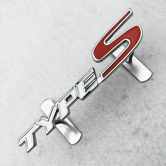 MesaSe 3D Metal Car Front Grill Emblem Auto Grille Badge for Honda Type S Sport Logo Car Accessories