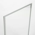 thumbnail image 3 of M&T Displays Desktop Acrylic Sign Menu Holder Double Sided T Shape Tabletop 5x7 Inch Silver Border Bottom Loading Clear Ad Frame for Restaurant Store Wedding Party Event (12 pack), 3 of 4