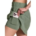 thumbnail image 3 of RBX Active Women's Tennis Golf Skirt with Built-In Shorts and Snap Button Waistband, 3 of 7