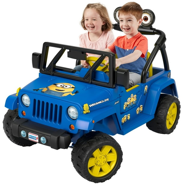 Power Wheels Minions Jeep Wrangler Battery Powered Ride-On 