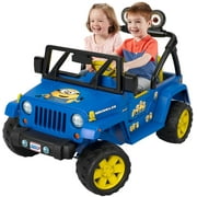 Power Wheels Minions Jeep Wrangler Battery Powered Ride-On, 12V