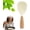 beige, variant on Short Wooden Handle Silicone Spatula, Standing Rice Spatula Non-Stick Wooden Paddle, Heat Resistant Rice Cooker Spoon for Cooking (Beige)