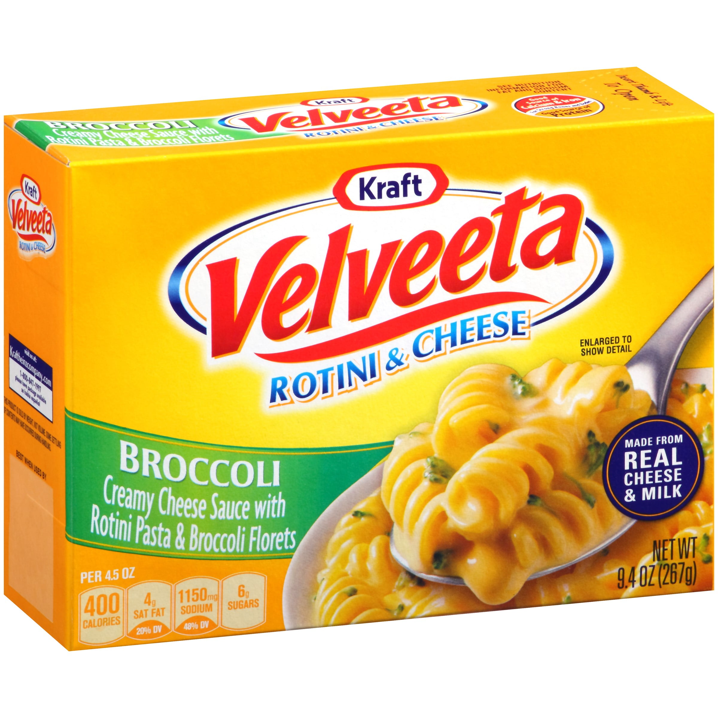Kraft Velveeta Broccoli Rotini & Cheese 9.4 oz. Box by Kraft