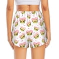 thumbnail image 4 of Vsdgher Avocado Lovers Print Women's Running Double Layer Shorts High Waisted with Pockets Elastic Yoga Workout Athletic Gym Sports, 4 of 8