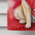 thumbnail image 2 of Finnish Spitz My Valentine House Flag 28 in x 40 in, 2 of 7